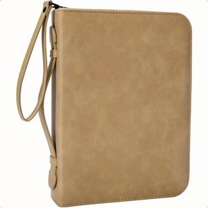 Libreta de Direcciones A3 en Espiral de Cuero PU con Cubierta Impermeable y Logotipo Grabado - Product Image 1