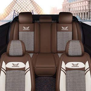 Fournisseur en gros en Chine, housses de siège universelles en <span class=keywords><strong>cuir</strong></span> OEM pour véhicules, accessoires Mercedes Benz, Toyota Prado 120 - Product Image 4