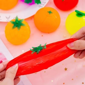 Balle de décompression transparente en plastique, simulation d'œuf réaliste, jouet à presser en forme de fruit, balle anti-stress pour jeunes de 15 à 35 ans - Product Image 4