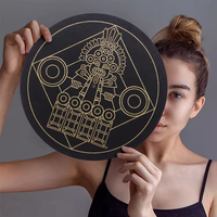 Tapis de protection en feutre pour disques vinyles, écologique, anti-poussière, antidérapant, imprimé sur mesure, pour platine vinyle vintage et installation DJ