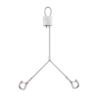 Kit de suspension réglable bidirectionnel avec crochets à ressort pour câbles et attaches de suspension