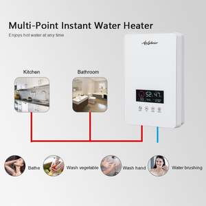 2025 OEM anglais affichage LED chauffe-eau Geyser CE GCC plastique certifié pour ménage hôtel salle de bain prix d'usine - Product Image 5