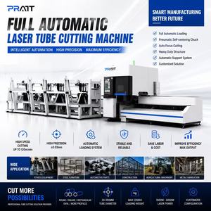 Découpeuse laser à fibre professionnelle à alimentation automatique, serrage pneumatique pour la production en atelier de tubes métalliques - Product Image 2