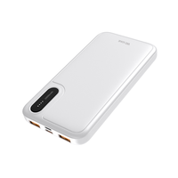 Batterie externe LCD 10000 mAh, chargeur portable rapide double 12 W avec entrée Type-C, petite station de charge pour plusieurs appareils