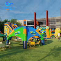 Parc de jeux gonflables commercial : Solution de conception et de fabrication tout-en-un pour parcs d'attractions extérieurs