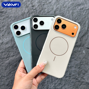 <span class=keywords><strong>Cover</strong></span> magnetica lucida VAWI B446 effetto pelle alla moda per iPhone <span class=keywords><strong>13</strong></span> 14 15 16 17 Pro Max, custodia antiurto per <span class=keywords><strong>Samsung</strong></span> - Product Image 4