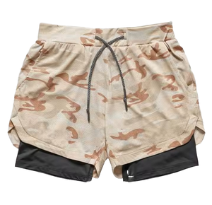 Men’s Summer Long Shorts Black Knitted Casual Breathable Quick Dry Mid Waist <b>Elastic</b> Waist Sports Shorts - Product Image 1