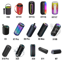Altavoces Inalámbricos 5.3 de Alta Gama con Bajos Potentes, Resistentes al Agua IPX5, para Exteriores, 10W, Súper Bajos, RGB