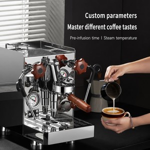 Machine à expresso semi-automatique en acier inoxydable 2200W 15 bars, réservoir d'eau de 2L, cafetière électrique commerciale, système de brassage 12 tasses - Product Image 3