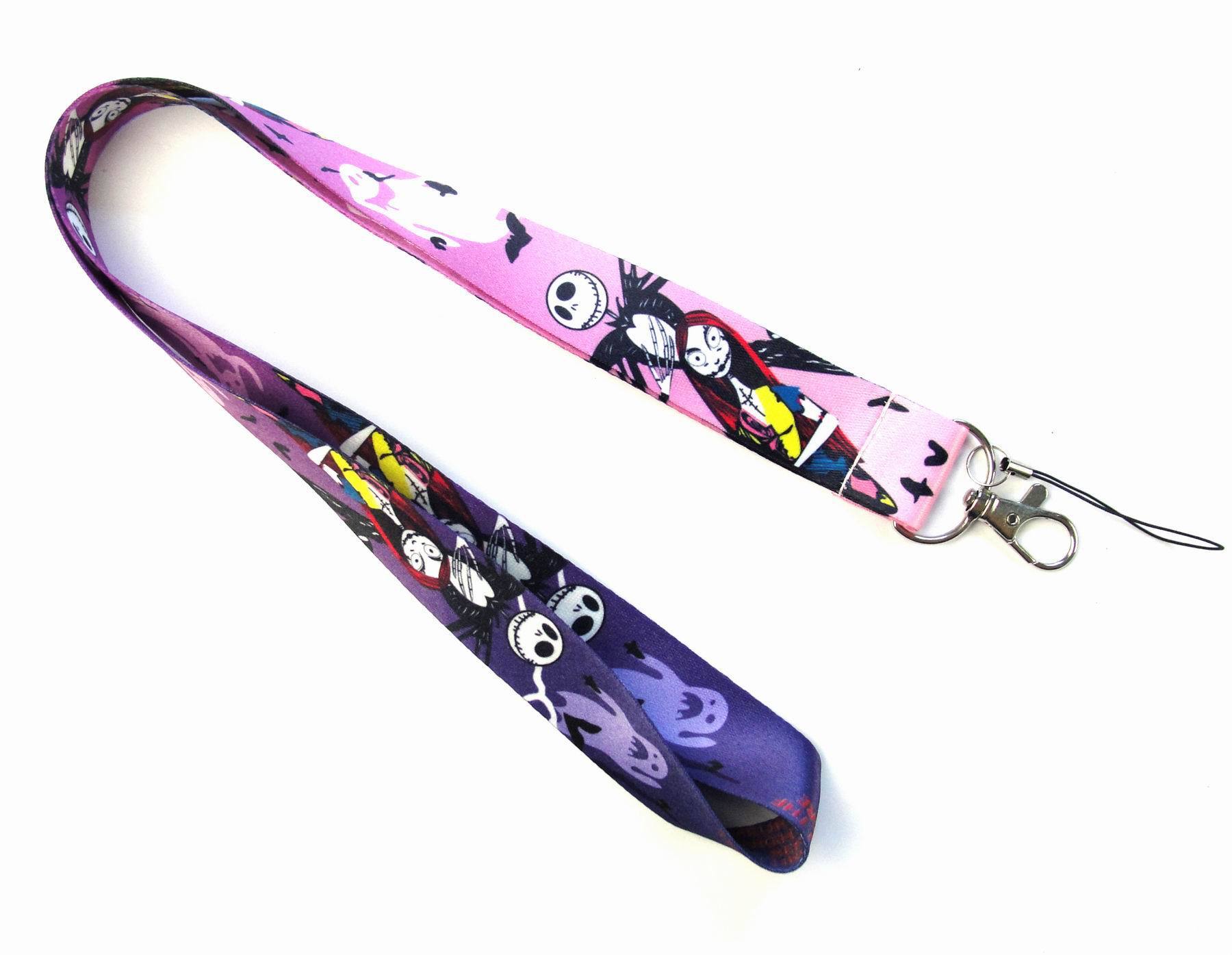 Newest Terror Jack Skellington Lanyards Anti-Lost Neck Strap Phone Case Card Holder Lanyard Satin for Children Halloween Gifts Image 5
