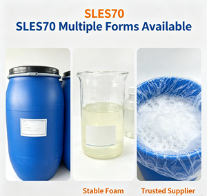 Sodio Lauril Etere Solfato 70% (SLES 2 <span class=keywords><strong>mole</strong></span>) - Prezzo Vantaggioso - Product Image 1