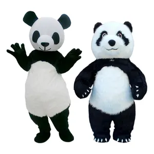 Traje De Desenhos Animados Urso Bonito Adulto Roupas Personalizadas Teddy Bear Mascote Traje Panda