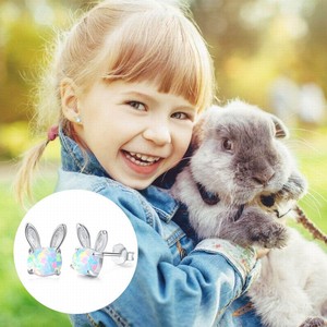 Accessori per <span class=keywords><strong>orecchini</strong></span> per <span class=keywords><strong>bambini</strong></span> nuovi simpatici e americani, semplici e dolci <span class=keywords><strong>orecchini</strong></span> da ragazza animale - Product Image 4