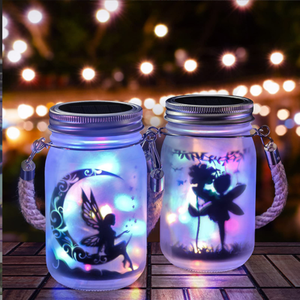 Energia solare fata luce notturna fai da te Kit <span class=keywords><strong>di</strong></span> artigianato per ragazze giocattolo educativo per fare la propria lampada decorazione fata lanterna bark arti mestieri - Product Image 1