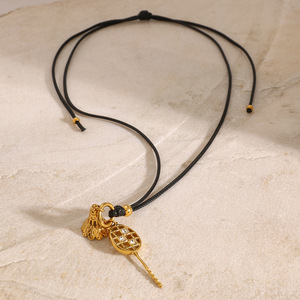 Stainless Steel <b>Badminton</b> Shuttlecock Pendant Black Leather Cord Adjustable Necklace Gift Jewelry - Product Image 2