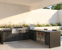 Barbecues et Cuisine Extérieure Intégrée Modulaire : Unité Extérieure Résistante aux Intempéries pour Jardin et Rénovation Extérieure