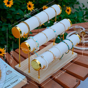 Soporte de almacenamiento de reloj de terciopelo de 3 niveles de gama alta, nuevo contenedor de joyería con Collar, accesorios para pies, pulsera, accesorios de exhibición - Product Image 1