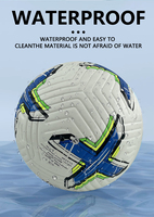 Ballon de football haut de gamme en cuir PU taille 5, thermocollé, écologique, pour entraînement intérieur/extérieur et matchs officiels
