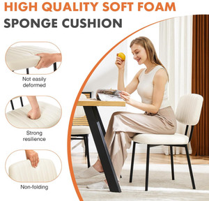Sedie <span class=keywords><strong>da</strong></span> <span class=keywords><strong>Pranzo</strong></span> Ergonomiche Rivestite in Pelle con Design Moderno <span class=keywords><strong>e</strong></span> Lussuoso per Sale <span class=keywords><strong>da</strong></span> <span class=keywords><strong>Pranzo</strong></span> <span class=keywords><strong>e</strong></span> Soggiorni - Product Image 5