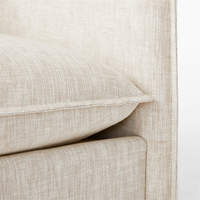 Meubles de salon modernes de style européen de luxe canapé à double siège en lin doux tissage