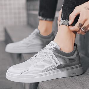 <b>Men's</b> Summer Breathable Mesh Flat Bottom <b>Casual</b> <b>White</b> Skate <b>Shoes</b> Low-price Quality Soft Soled Sports Trend <b>Shoes</b> - Product Image 2