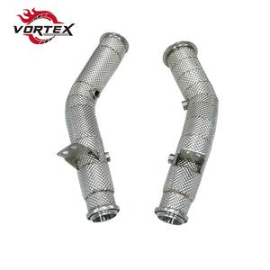 ท่อไอเสีย Vortex High Performance พร้อมแผ่นกันความร้อนแบบตรง สำหรับ Mercedes-Benz C43 C450 W205 พวงมาลัยซ้าย สำหรับการดัดแปลงรถยนต์ - Product Image 1
