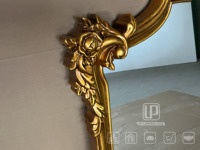 Miroir mural antique français avec cadre doré Cadre en bois Miroir mural décoratif doré Miroir sculpté en bois massif doré