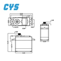 Servomoteur numérique CYS CYS-S3006 6,0 kg.cm pour voiture RC, avion, hélicoptère, robot