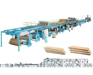 Ligne de fabrication de carton ondulé automatique 3 5 7/machine ondulée/usine de fabrication de boîtes en carton