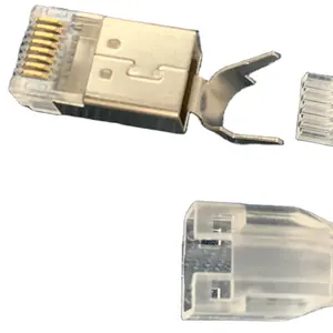 New ethernet CAT7 Modular Plug 8P8C with insert with boot ethernet RJ45 Connector