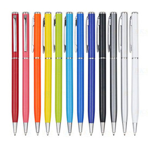 DR002-BP Custom Logo Durable Metal Twist Ballpoint <b>Pen</b> Multi-<b>Color</b> Silk Screen Printed Welcome Gifts Hotel Advertising Promotion - Product Image 1