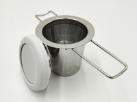 Meilleure vente 304 filtre à thé en acier inoxydable créatif Simple infuseur à thé brasseur réutilisable maille passoire à thé métal écologique