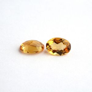 สินค้าใหม่มาแรง พลอยทรงรี ขนาด 5*7 มม. สีเหลือง พลอยซิทรินธรรมชาติ - Product Image 2
