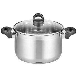 Meat <b>Pot</b> Tourmaline 5L With Glass Lid Stainless Steel <b>For</b> Roasting Cooking - Product Image 1