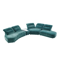 Gran oferta, conjunto de sofá de tela Roma, muebles de sala de estar, sofá moderno sin hueso, sofá verde futón, sofá suave de terciopelo