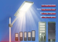 Lampadaires alimentés par l'énergie solaire fabricant prix aluminium étanche Ip65 100w 200w 300w 400w 500W zones rurales lampes solaires à LED