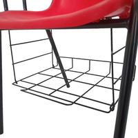 Chaises en plastique rouges empilables ergonomiques modernes pour l'école primaire, le bureau à domicile et l'extérieur, avec tablette d'écriture – Vente en gros à prix abordable