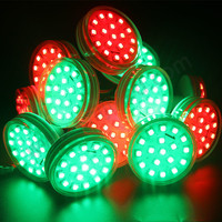 24V RGB Pixel Source de lumière Programmable 60mm Cabochon Carnaval Amusement Funfair Manèges IP65 pour Parc à Thème Individuel