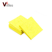 Haute qualité fer à souder jaune éponge de nettoyage 6*6mm fer à souder éponge de nettoyage haute température jaune