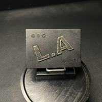 Étiquettes en cuir véritable de haute qualité, personnalisées avec logo en relief, découpées au laser, écologiques, à coudre sur les vêtements