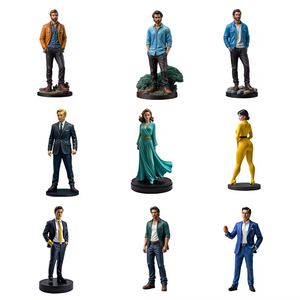 Statuette réaliste moderne en résine 3D de l'UE, figurine miniature d'homme, figurine de personne en polyrésine, figurine d'action pour enfants - Product Image 2