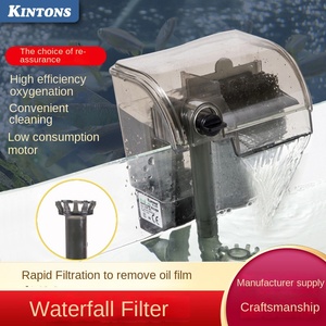 Bộ lọc bể cá treo tường hiện đại ba trong một bơm oxy bên ngoài nhỏ bể rùa trung bình Tường-thác nước để sử dụng ngoài trời - Product Image 2