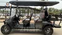 Voiturette de golf électrique haute performance 60V 5kW, buggy des dunes 2ème génération, options 3-4 places, certifiée CE/DOT, autonomie 90km, 30-50Km/h, frein à tambour avant