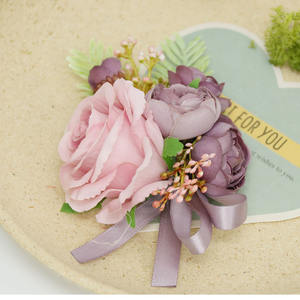 Poignet Fleur En Gros Mariée Demoiselle D'honneur Sœurs Vert Poignet Fleur Corsage Fournitures De Mariage Enfants Danse Main Fleur - Product Image 5