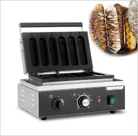 Machine à collation de haute qualité Coréen Commercial Noël 6-Stick Corn Waffle Hot Dog Maker pour Restaurants Hôtels
