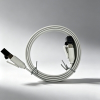 Kabel Jaringan Patch Cord Flat DT-LCF7005F-G 28AWG CAT7 F/FTP RJ45 untuk Pusat Data Berkecepatan Tinggi