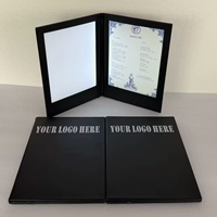 Support de menu LED double face pour table, couverture de livre de menu pour restaurant, café, snack-bar