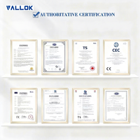 Válvula de Diafragma Neumática VALLOK de Acero Inoxidable 316L UHP de 1/4'' con Sello Frontal VCR para Sistema de Suministro de Aceite para Semiconductores, 3 Años de Garantía