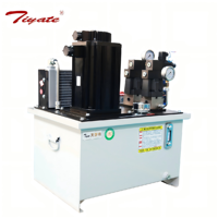 Groupe hydraulique refroidi par air avec servomoteur et double pompe à palettes proportionnelle pour station d'alimentation hydraulique de pétrin