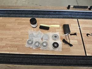 Table de jeu de palets Offre Spéciale de 9 pieds avec lumière LED, table de jeu de palets élégante de 9 pieds, table de TS-9079 - Product Image 6